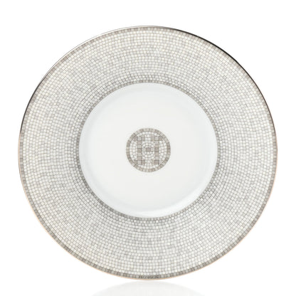 Hermes Porcelain 24 Mosaique Teapot Cup Set Platinum 8 of 11