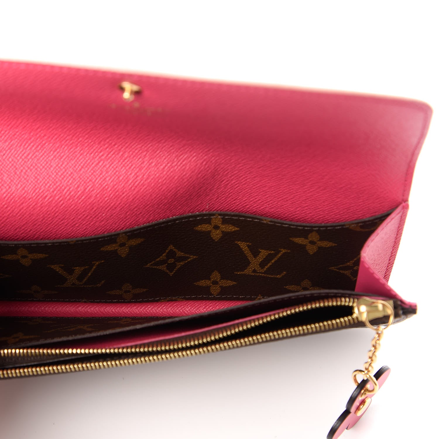 Louis Vuitton Monogram Bloom Flower Emilie Wallet 5 of 6