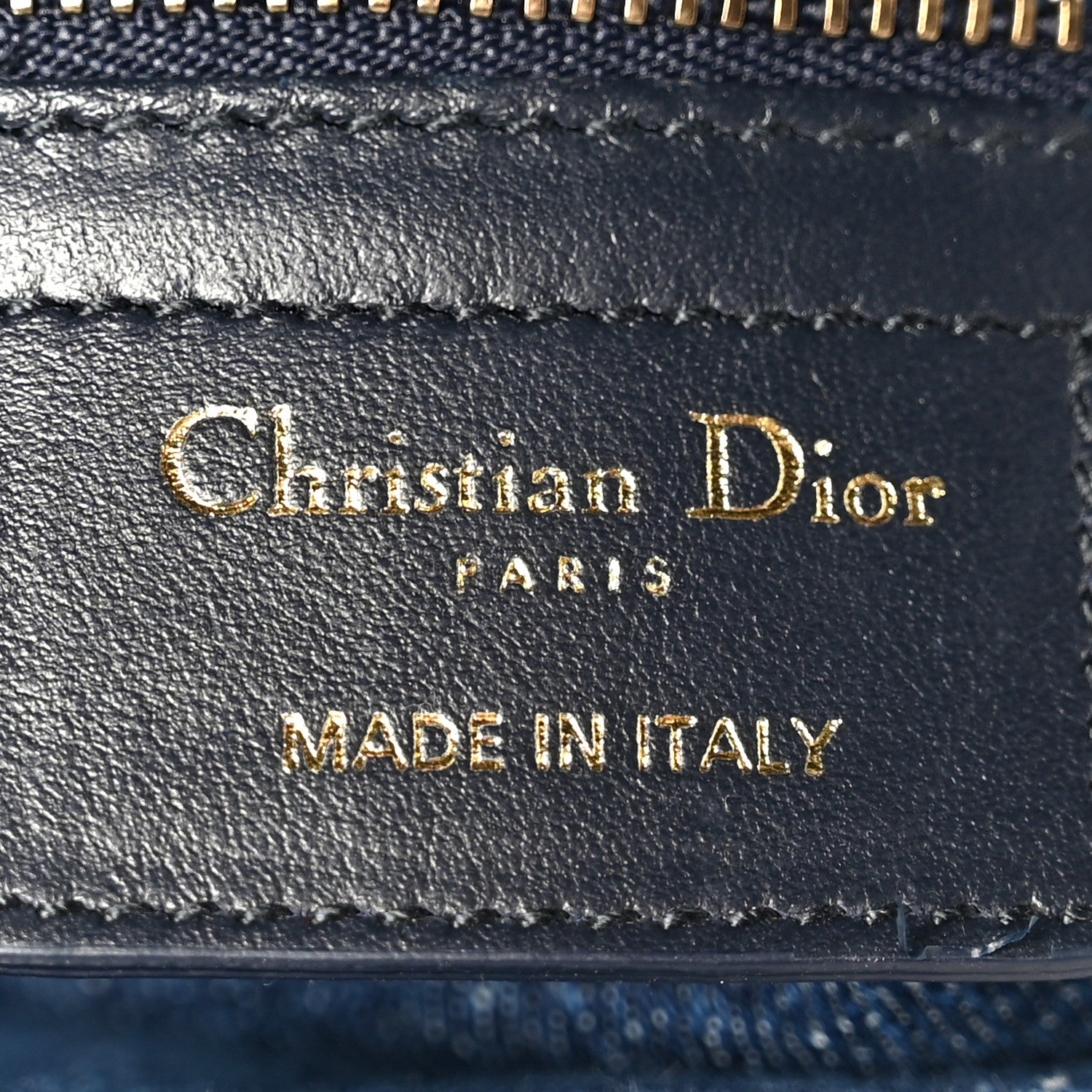 Christian Dior Denim Oblique Jacquard Saddle Bag With Strap Blue 6 of 11