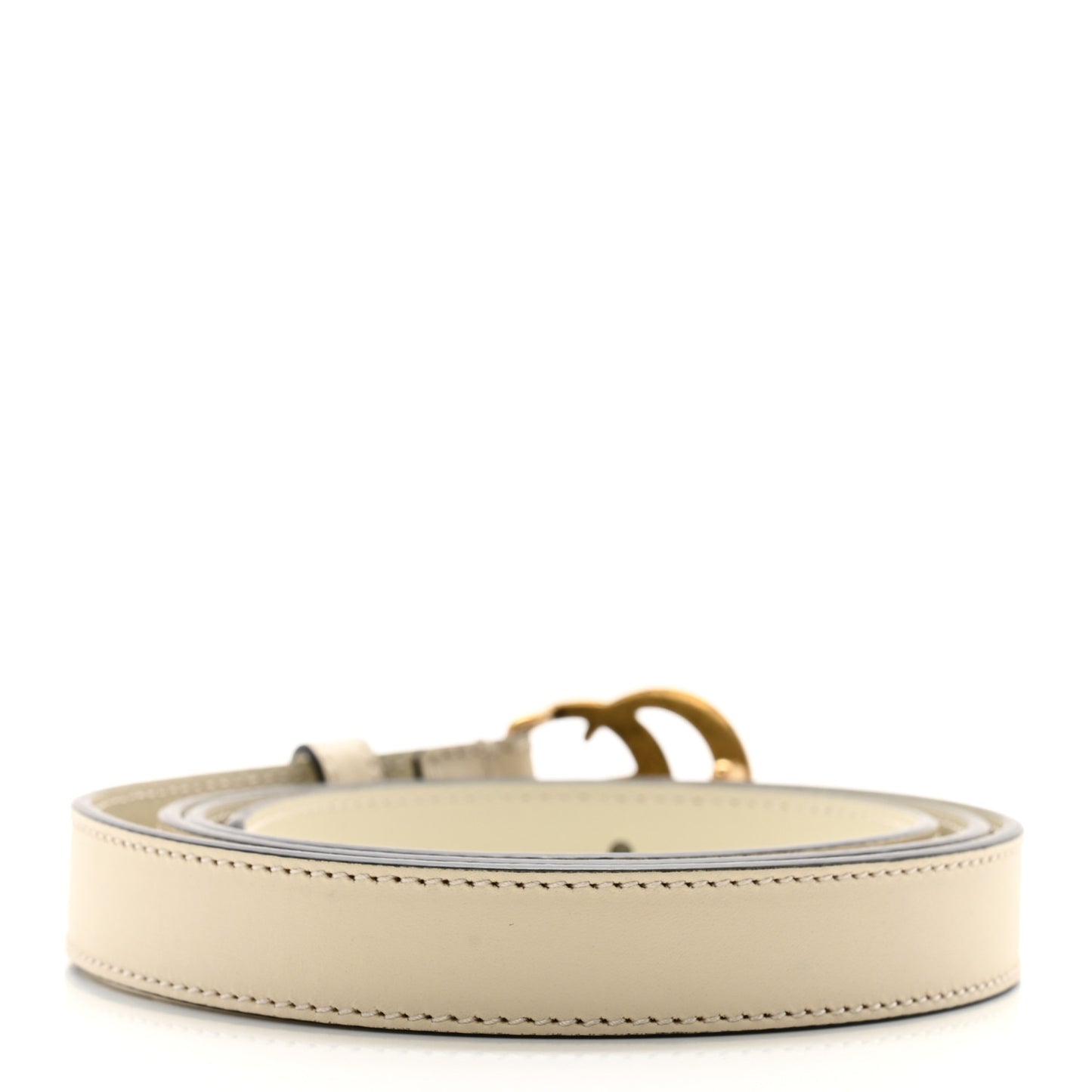 Calfskin Double G 20mm Belt 100 40 Mystic White