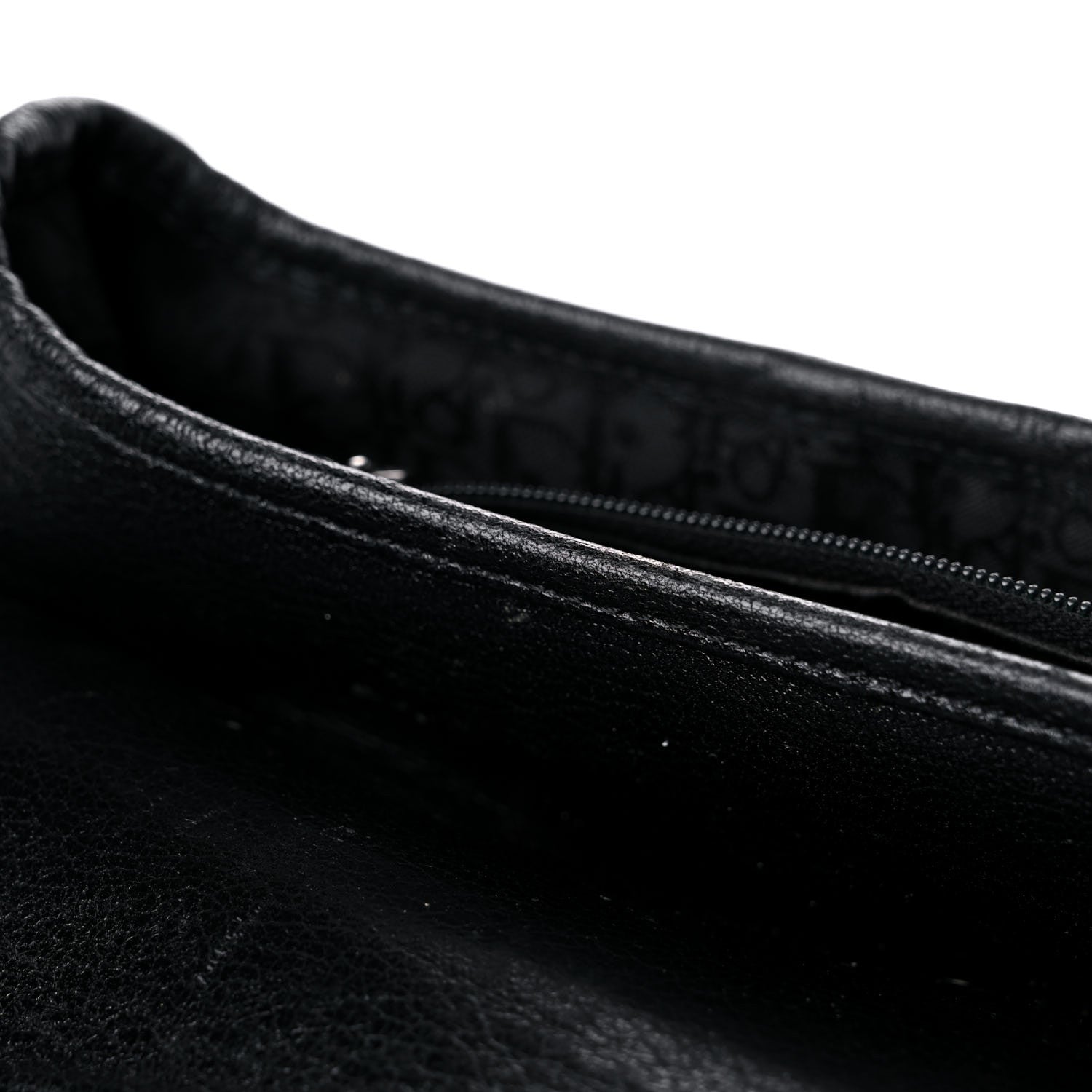 Christian Dior Calfskin Saddle Bag Black 14 of 25