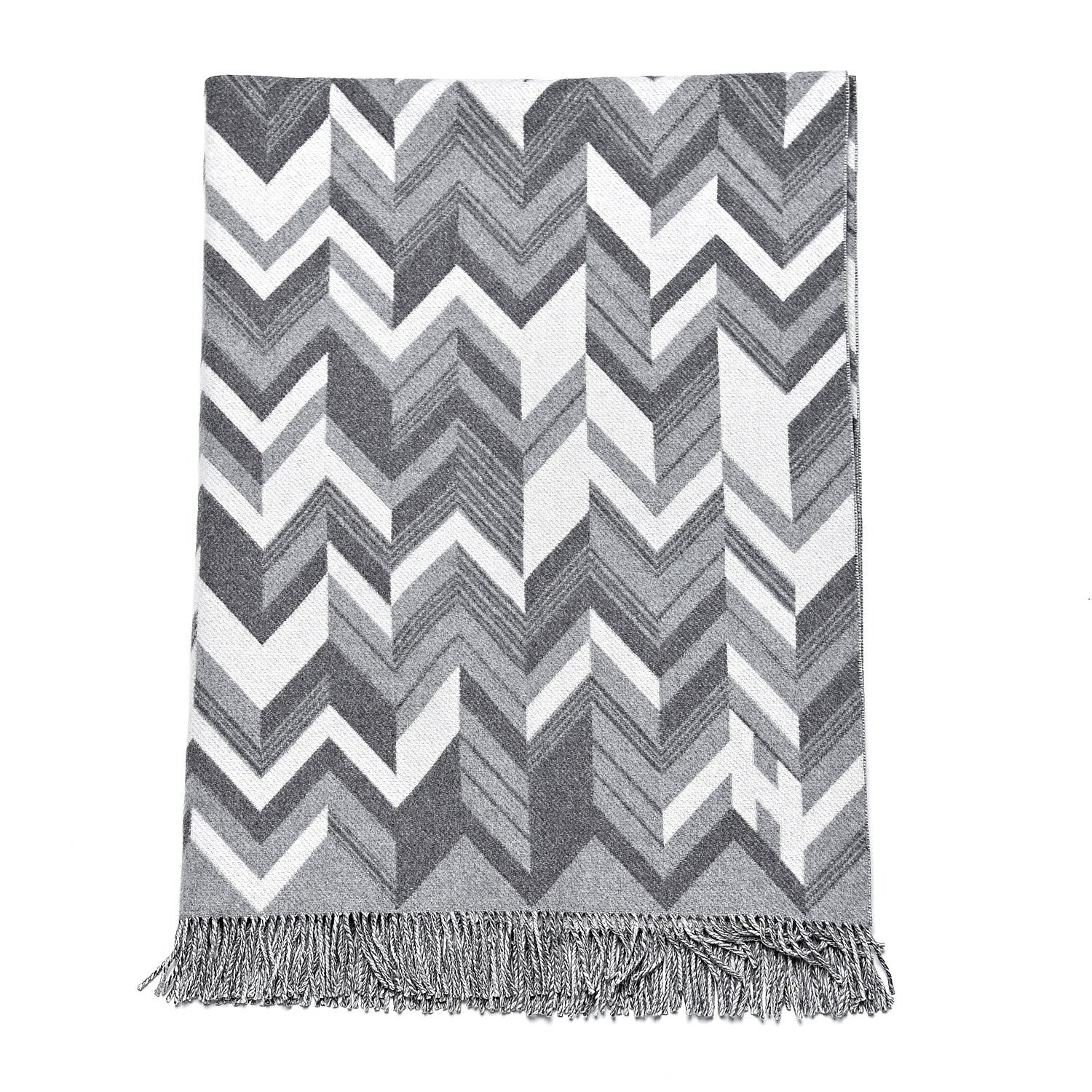 Hermes Wool Cashmere Camo Chevrons Blanket 3 of 4