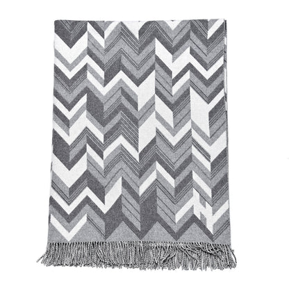 Hermes Wool Cashmere Camo Chevrons Blanket 3 of 4