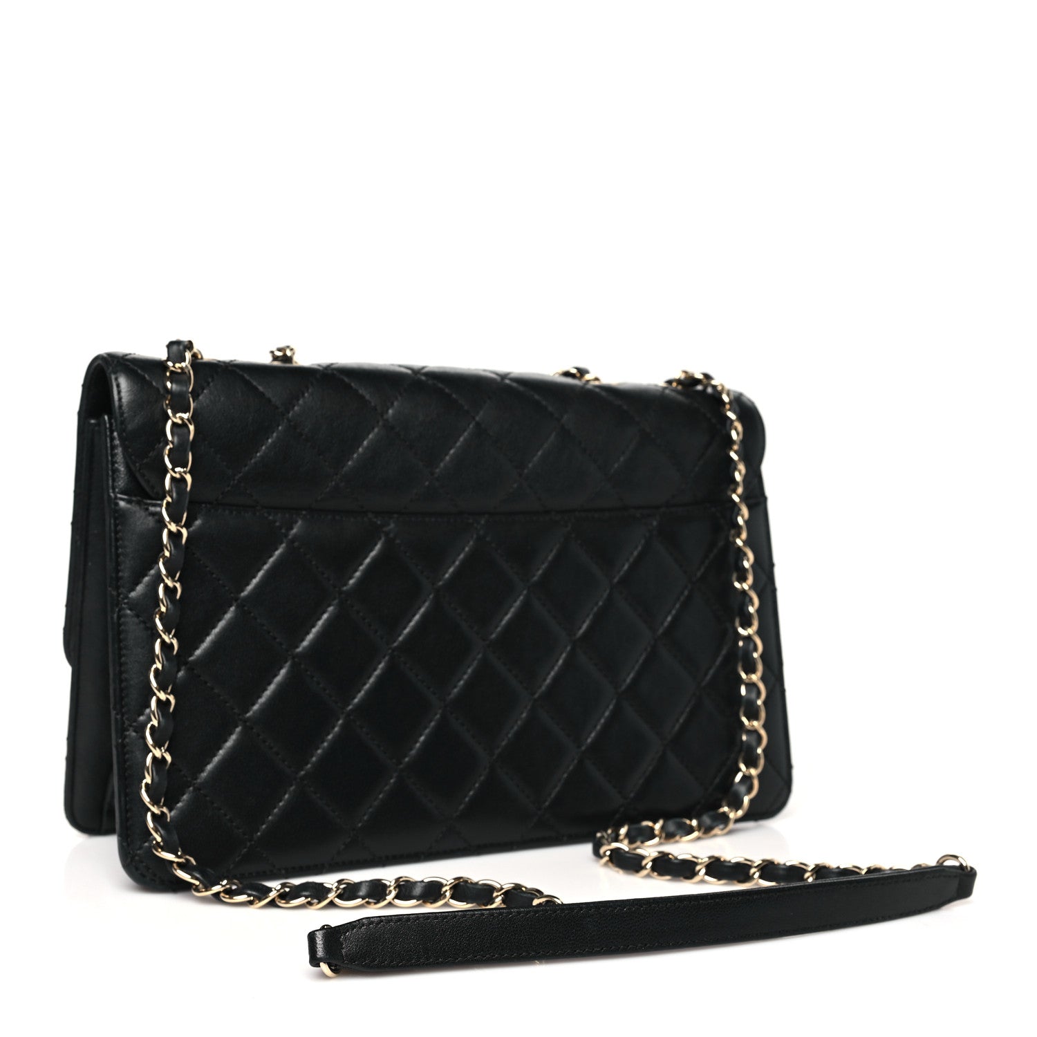 Chanel Sheepskin Quilted Large Beauty Lock Flap Black 2 of 11