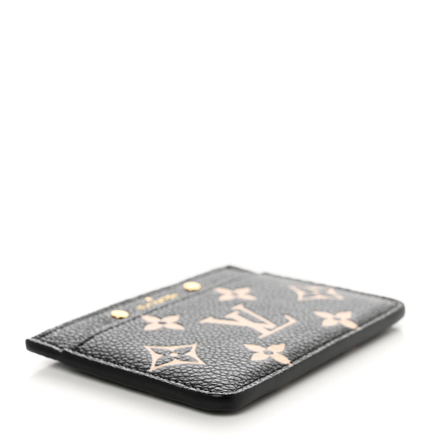 LOUIS VUITTON Empreinte Card Holder Black Beige
