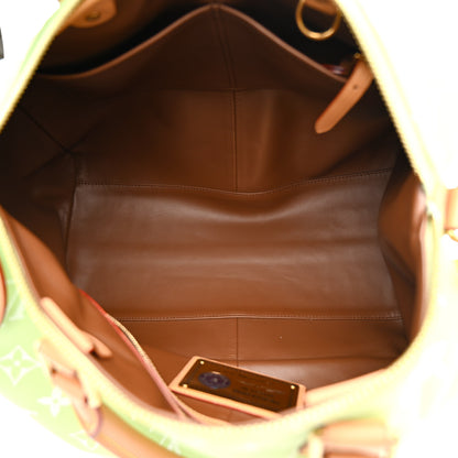 Louis Vuitton Calfskin Monogram Speedy P9 Bandouliere 40 Frozen Lime 6 of 12