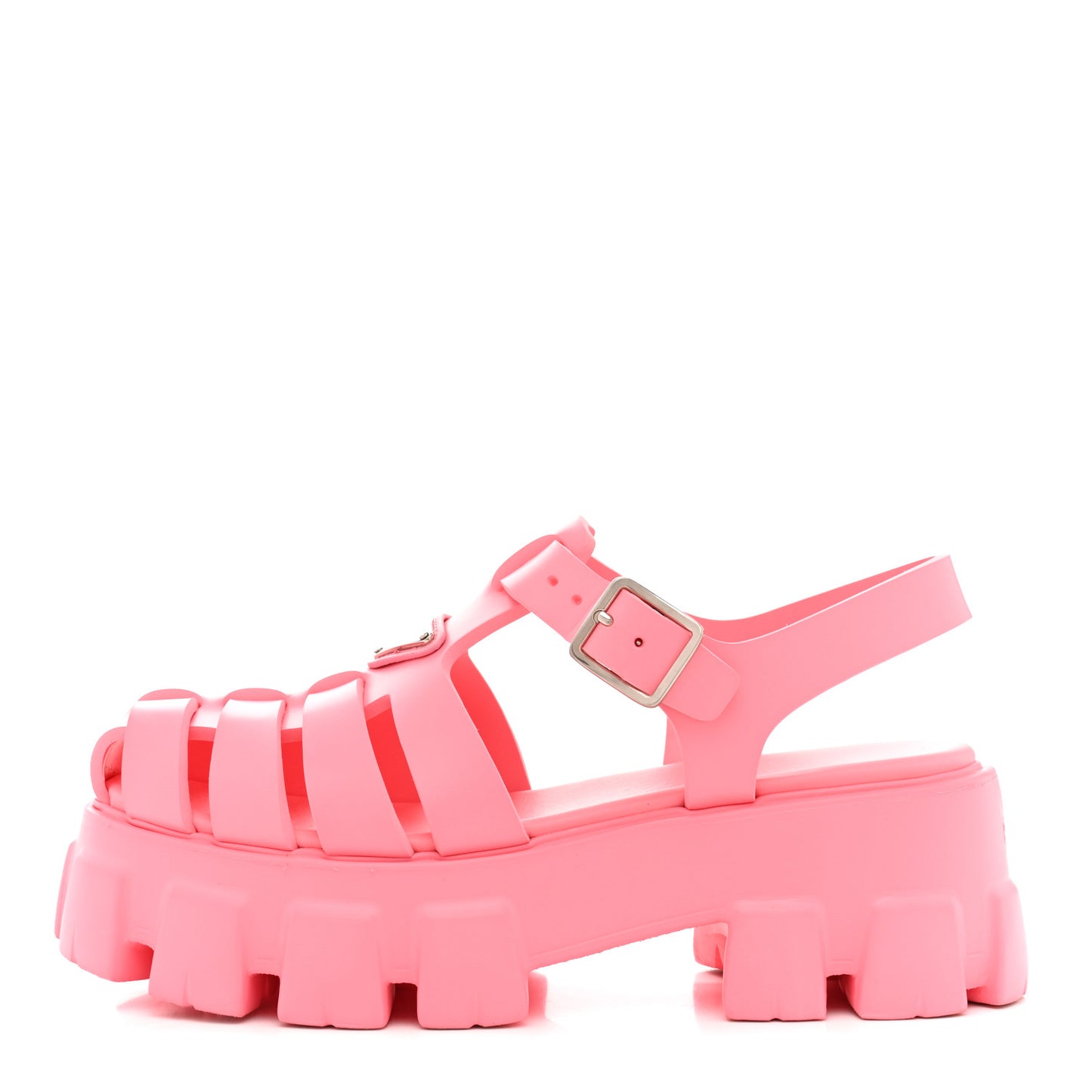 Foam Rubber Triangle Logo Monolith 55mm Cage Sandals 38 Begonia