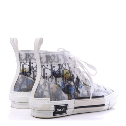 Christian Dior Canvas Oblique Womens B23 High Top Sneakers 40 White 4 of 9