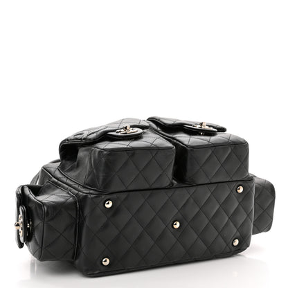 Chanel Calfskin Quilted Large Cambon Multipocket Reporter Black 4 of 12