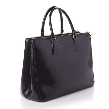 Prada Spazzolato Large Galleria Double Zip Tote Black 3 of 10