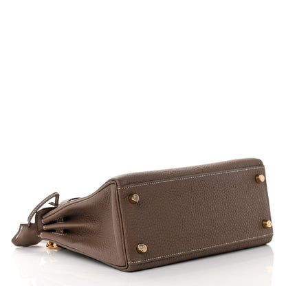 Hermes Togo Kelly Retourne 25 Etoupe 4 of 13