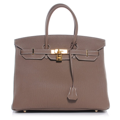 Hermes Togo Birkin 35 Etoupe 1 of 10