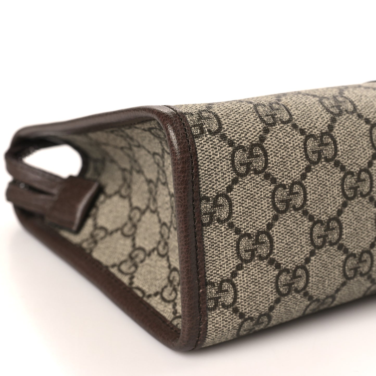 GG Supreme Monogram Web Ophidia GG Toiletry Case Beige New Acero