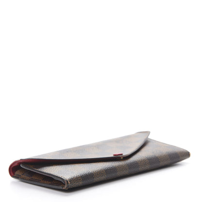 Louis Vuitton Damier Ebene Josephine Wallet Red 5 of 17