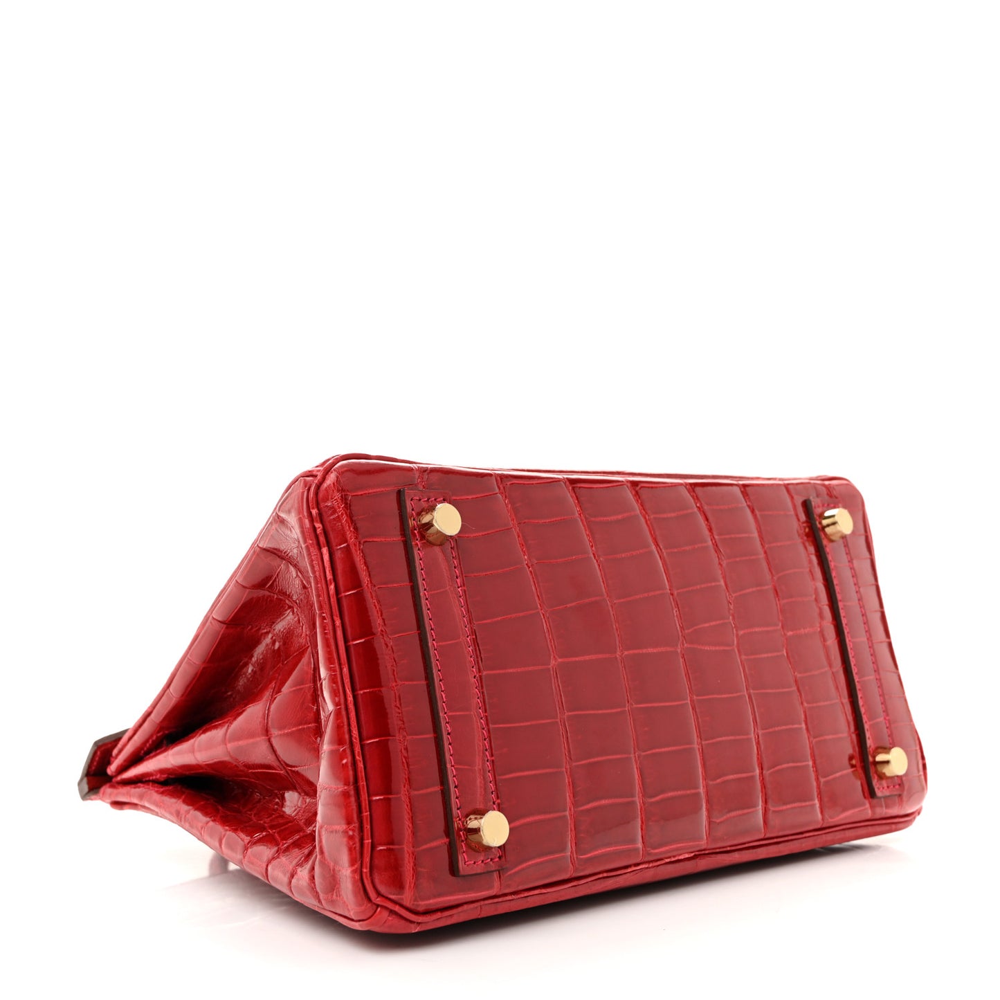 Shiny Niloticus Crocodile Birkin 25 Rouge Casaque