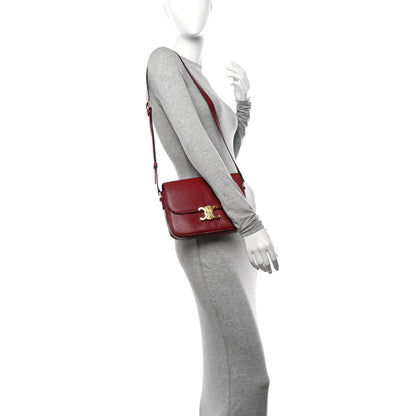 Celine Lizard Medium Triomphe Light Burgundy 3 of 12