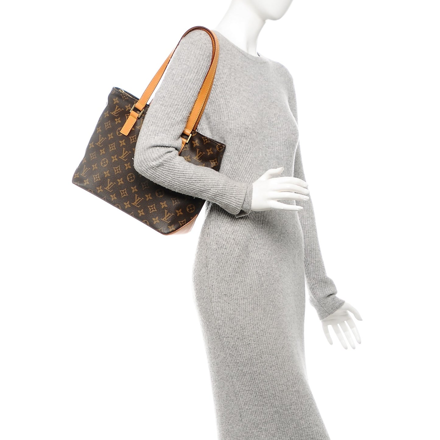 Glazed Caviar East West Modern Chain Tote Black