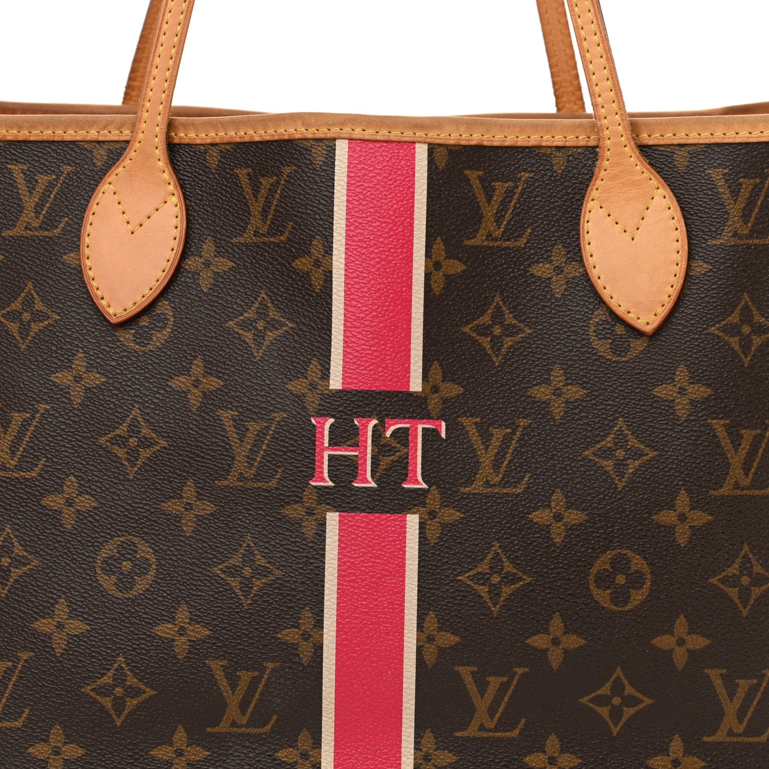 Louis Vuitton Monogram My LV Heritage Neverfull MM Fuchsia White 8 of 11