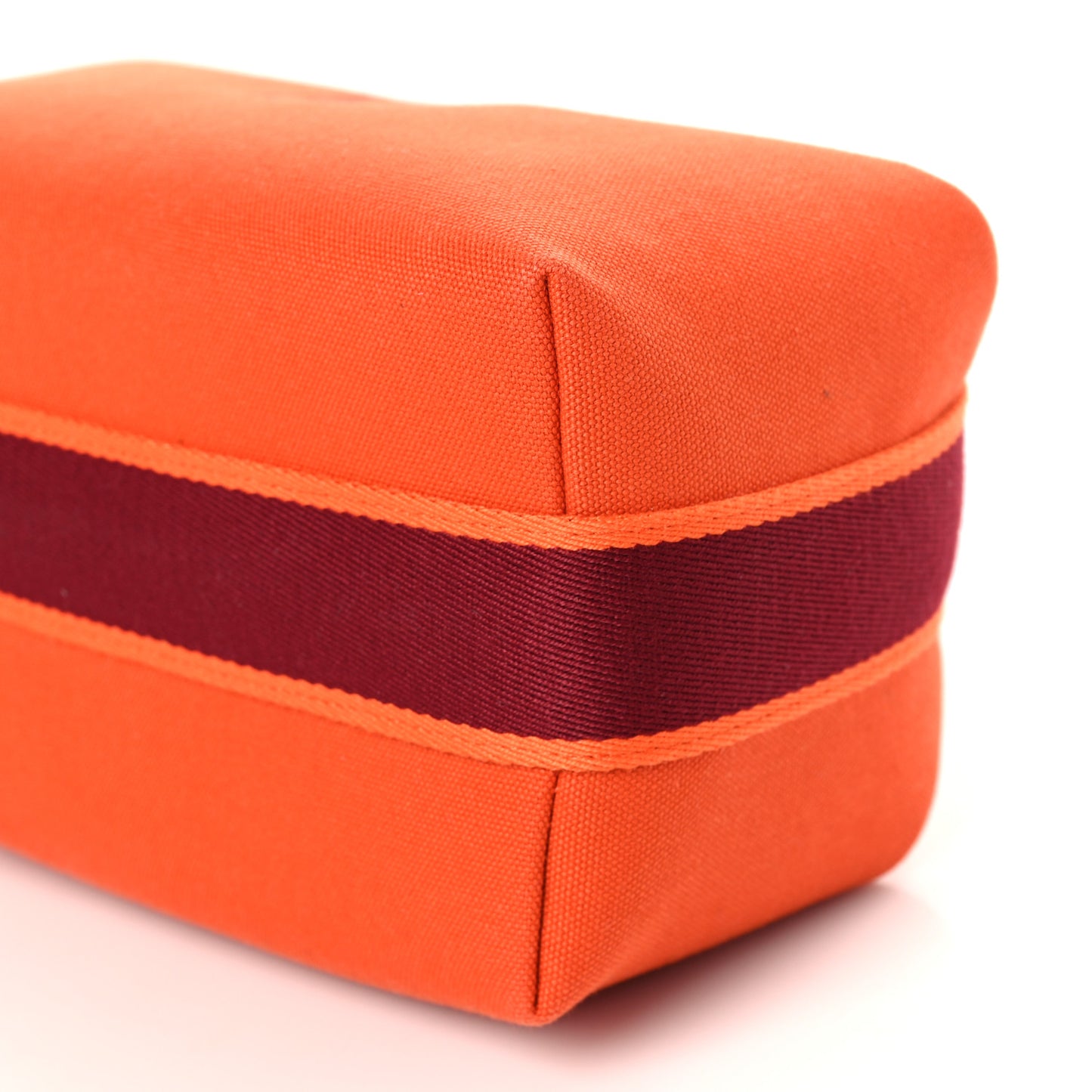 Canvas Small Bride-A-Brac Pouch Orange Burgundy