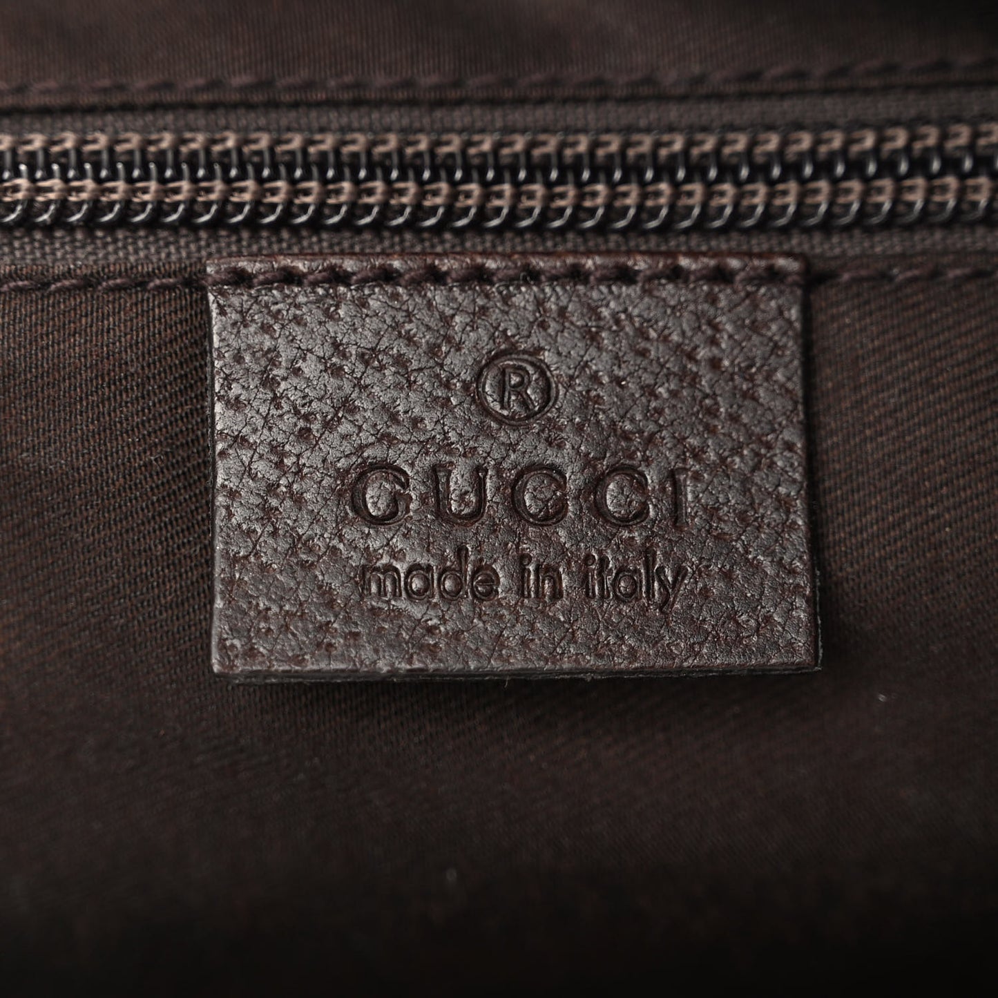 Monogram Web Medium Half Moon Hobo Dark Brown