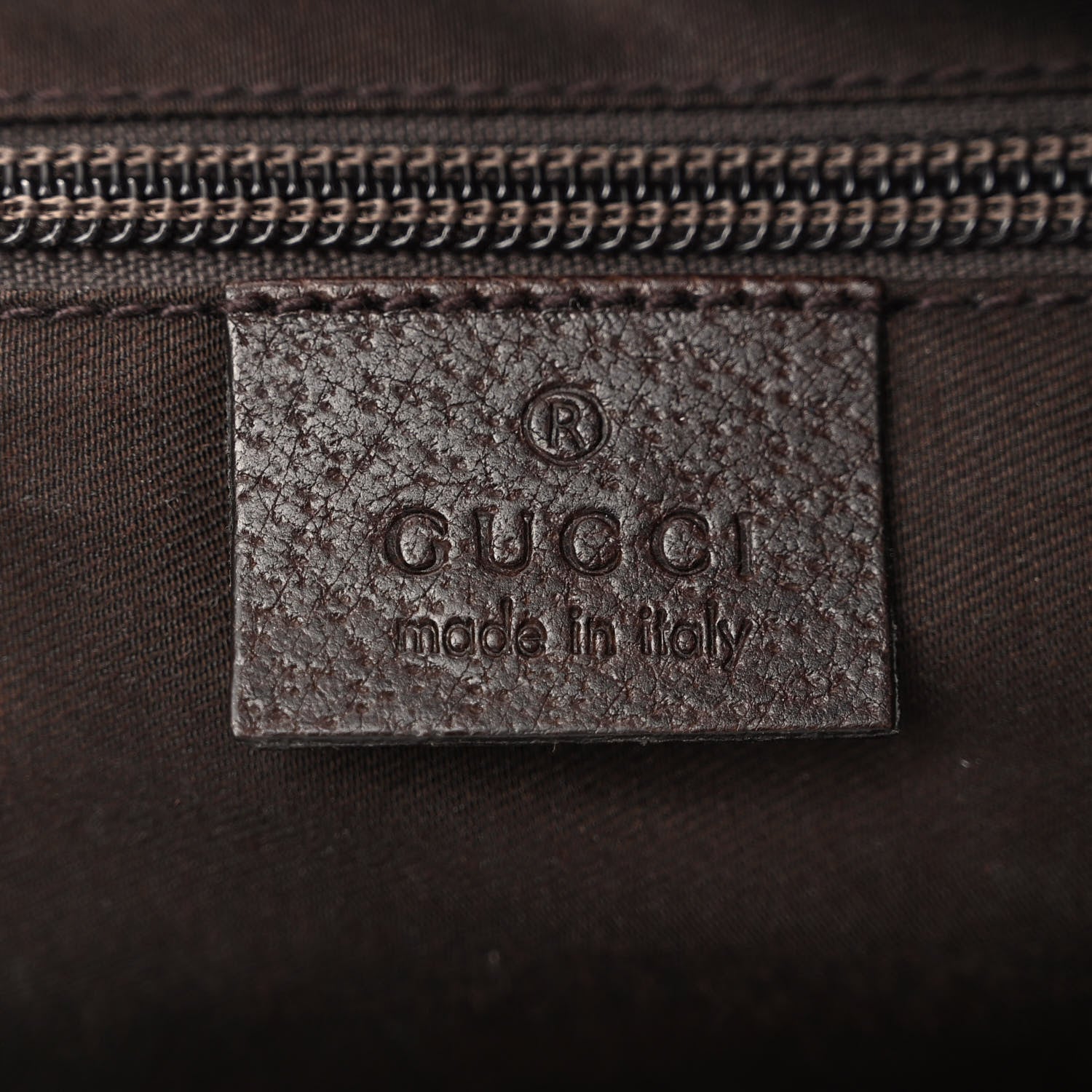 Gucci Monogram Web Medium Half Moon Hobo Dark Brown 6 of 11