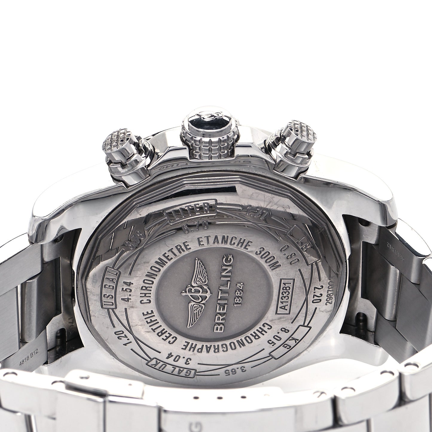 Stainless Steel 43mm Avenger II Chronograph Automatic Watch Black A13381