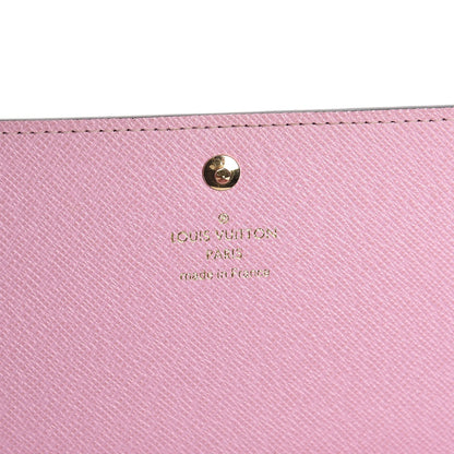 Louis Vuitton Monogram 2016 Christmas Animation Sarah Wallet Rose Ballerine 6 of 9