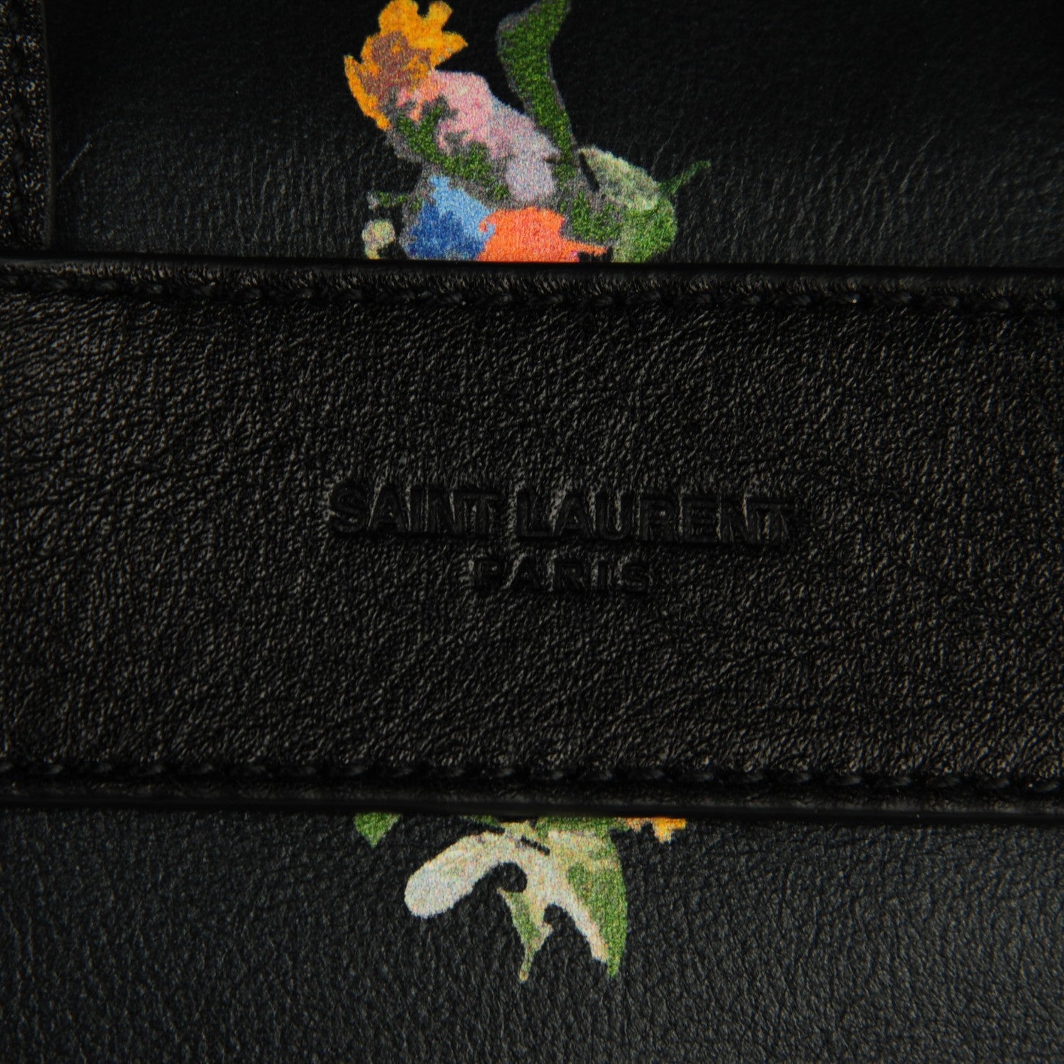 Saint Laurent Calfskin Prairie Flower Printed Festival Backpack Multicolor 8 of 11