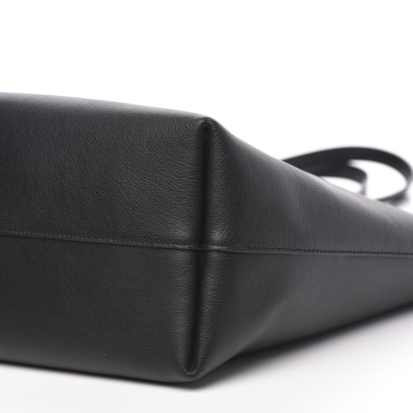 Calfskin Large Shopping Tote Black