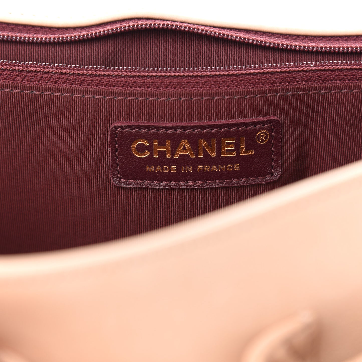 Calfskin Stitched Small Paris in Rome Messenger Beige