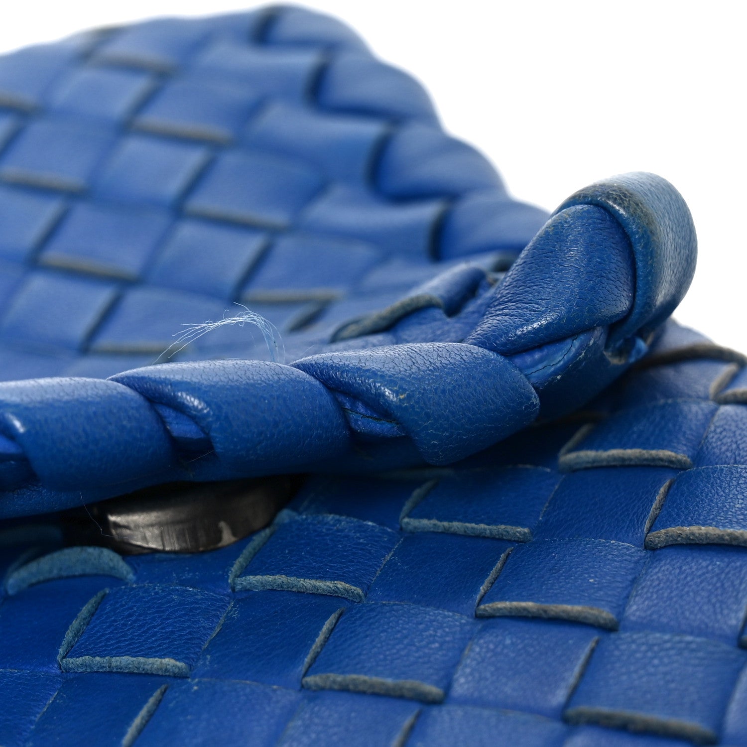 Bottega Veneta Nappa Intrecciato Medium Olimpia Shoulder Bag Blue 12 of 12