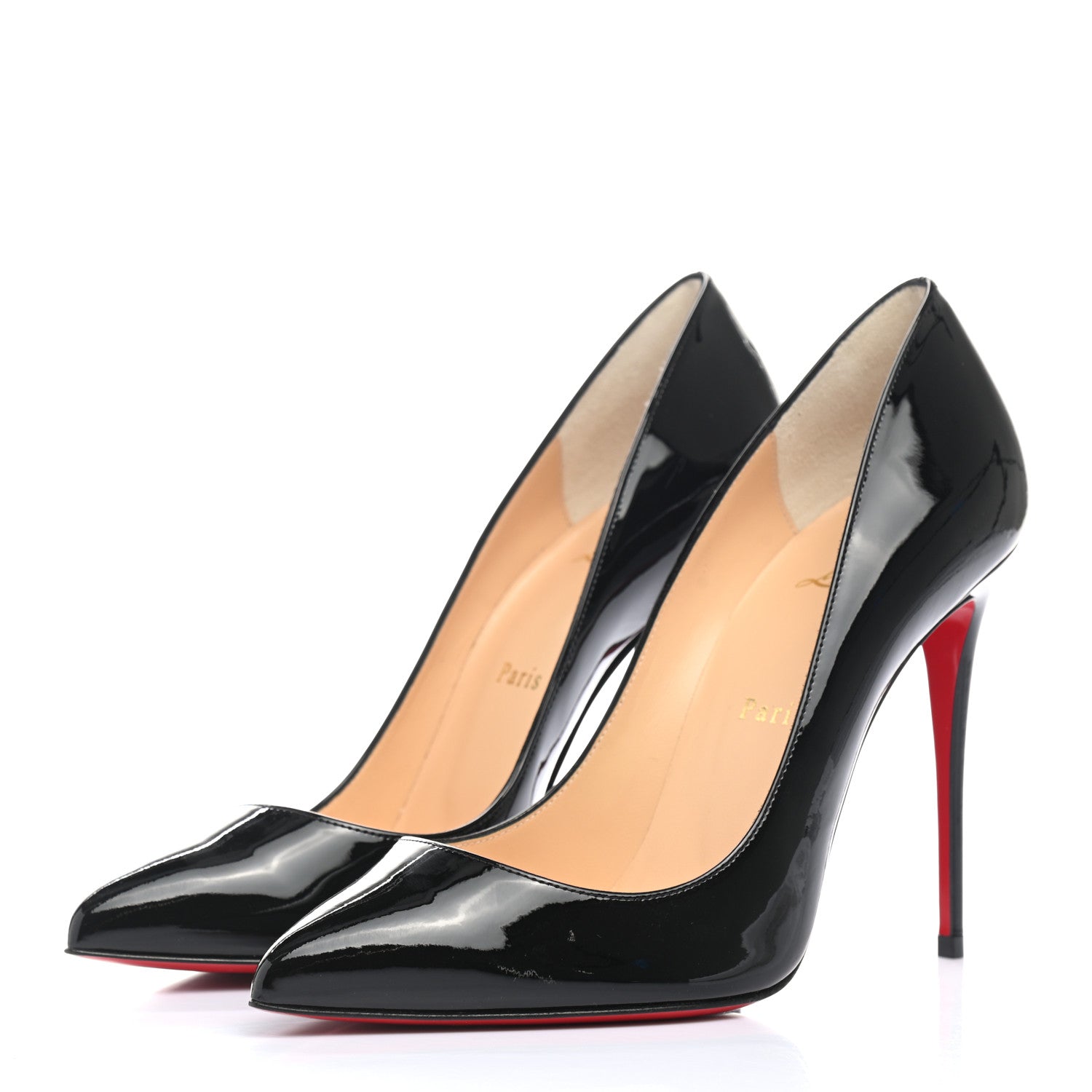 Christian Louboutin Patent Pigalle Follies 100 Pumps 38.5 Black 3 of 8