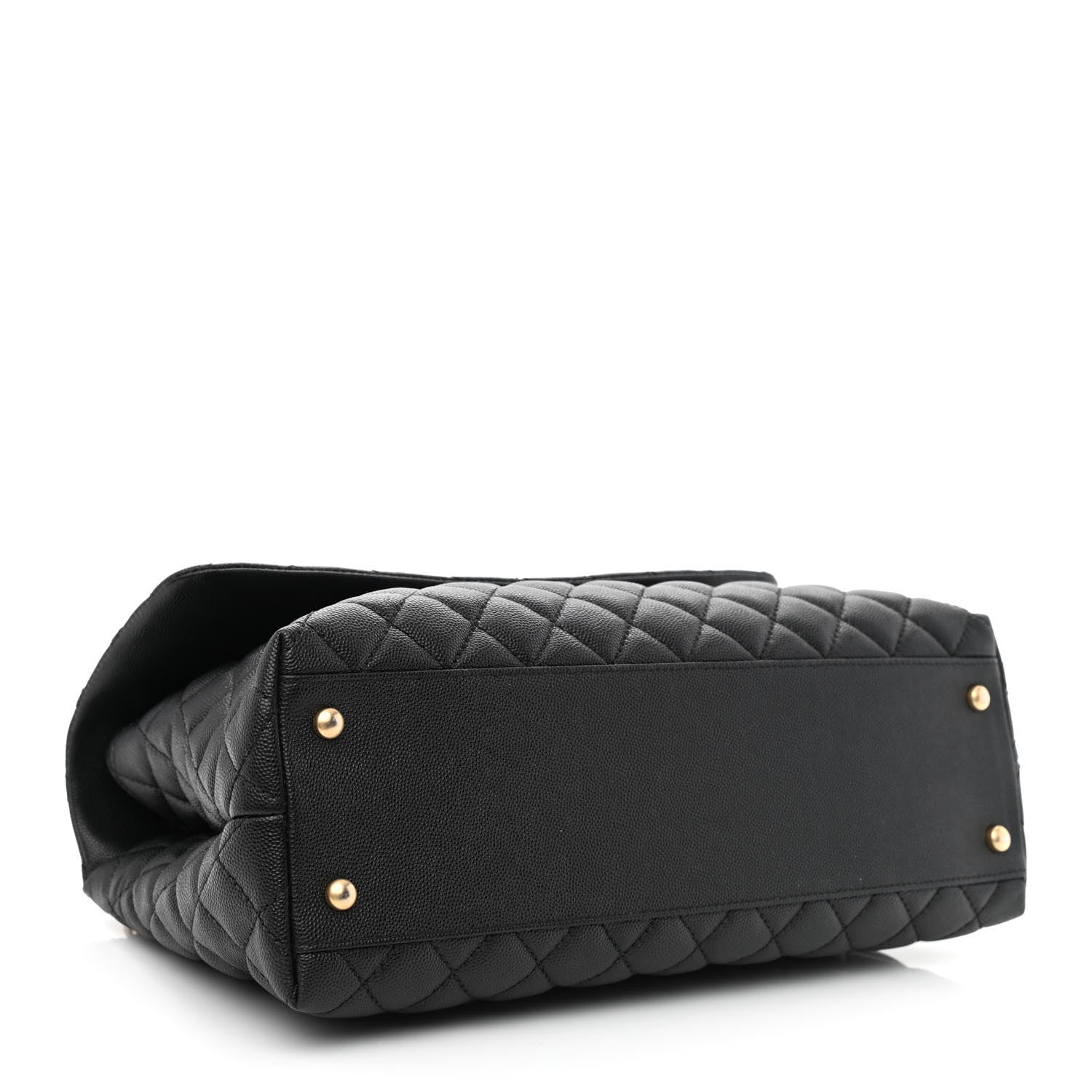 Chanel Caviar Quilted Medium Coco Handle Flap Black 3 of 10
