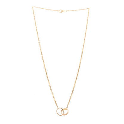 Cartier 18K Pink Gold Interlocking LOVE Necklace 3 of 6