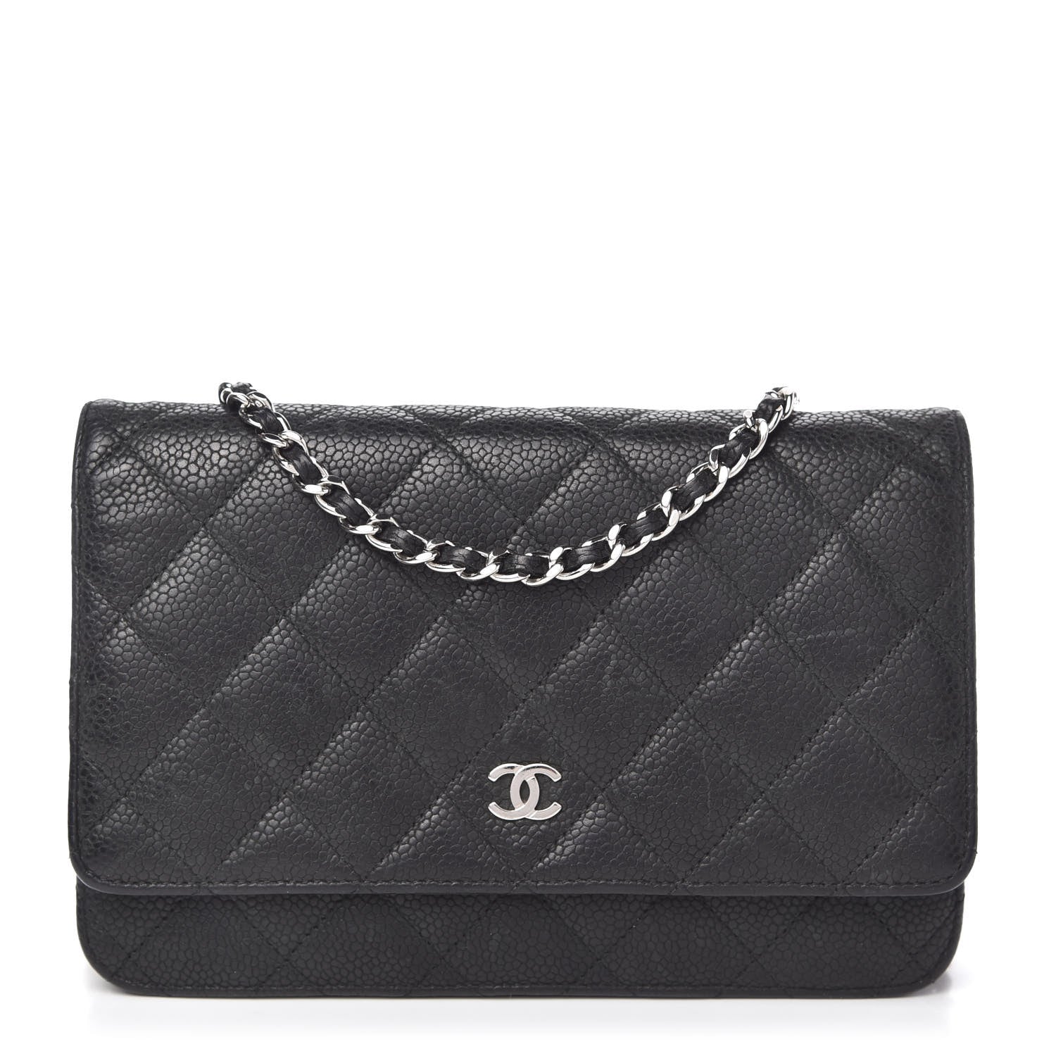 Chanel Caviar Quilted Wallet On Chain WOC Black 1 of 11