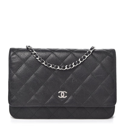 Chanel Caviar Quilted Wallet On Chain WOC Black 1 of 11