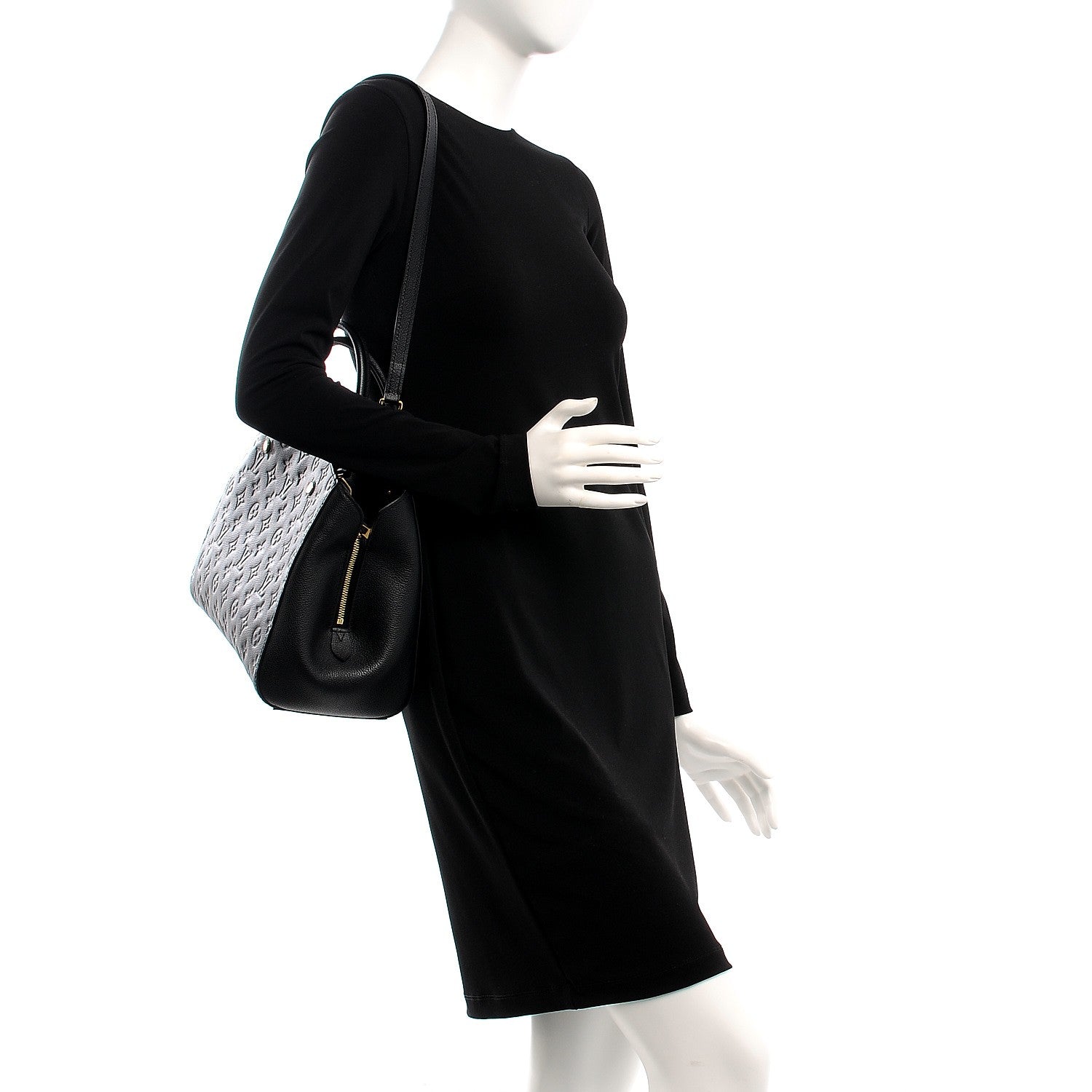 Louis Vuitton Empreinte Montaigne MM Black 2 of 8