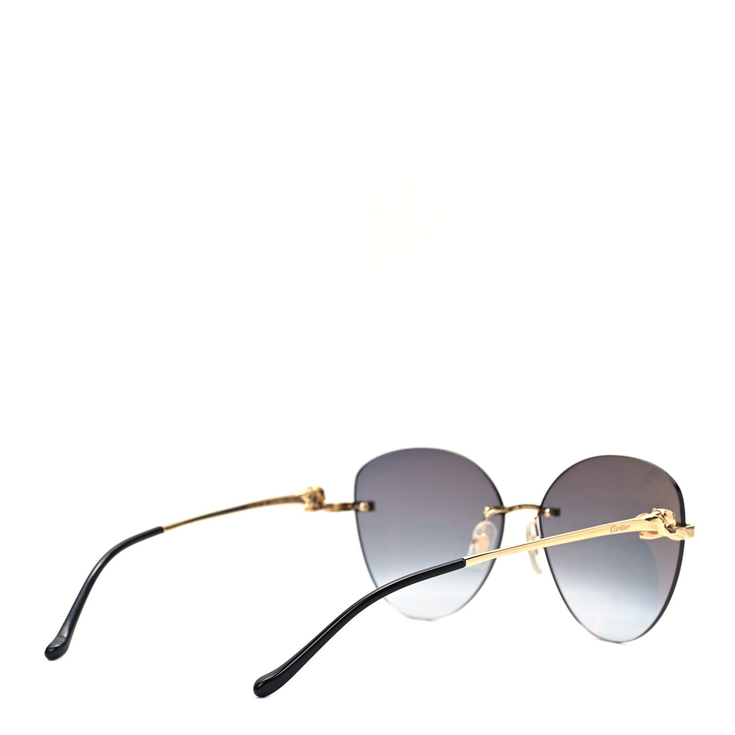 Cartier Metal Panthere A58F44K1 Sunglasses Gold Black 4 of 6
