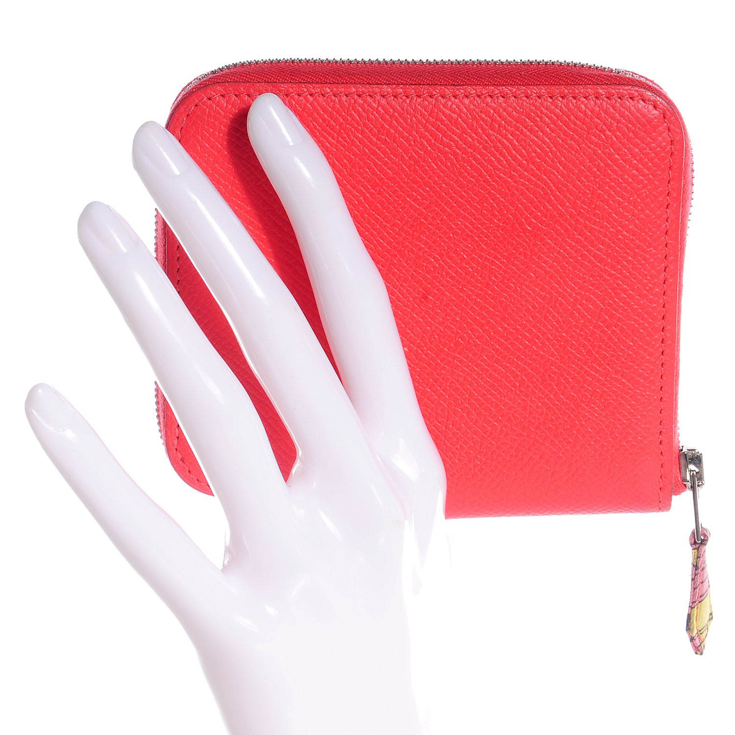 Hermes Epsom Silk'in Compact Wallet Rose Jaipur 2 of 9