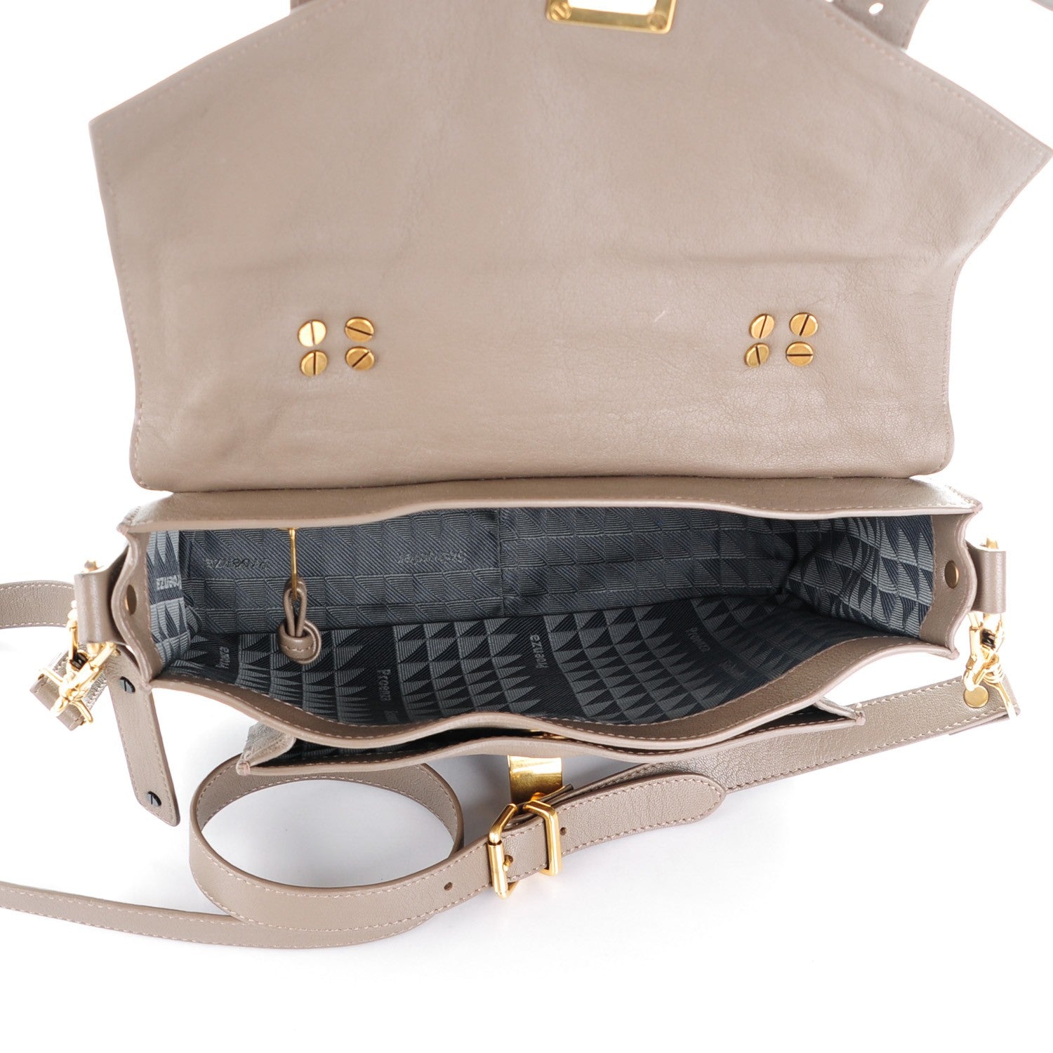 Proenza Schouler Lambskin Tiny PS1 Satchel Smoke 5 of 7