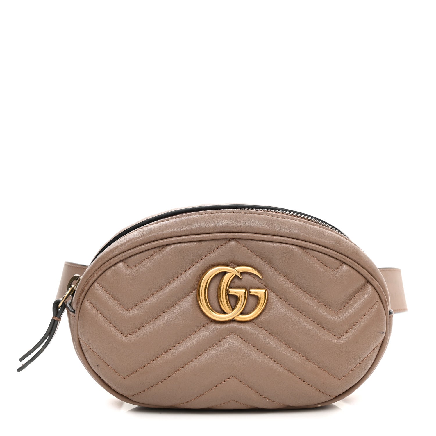 Gucci Calfskin Matelasse GG Marmont Belt Bag 85 34 Porcelain Rose 1 of 15