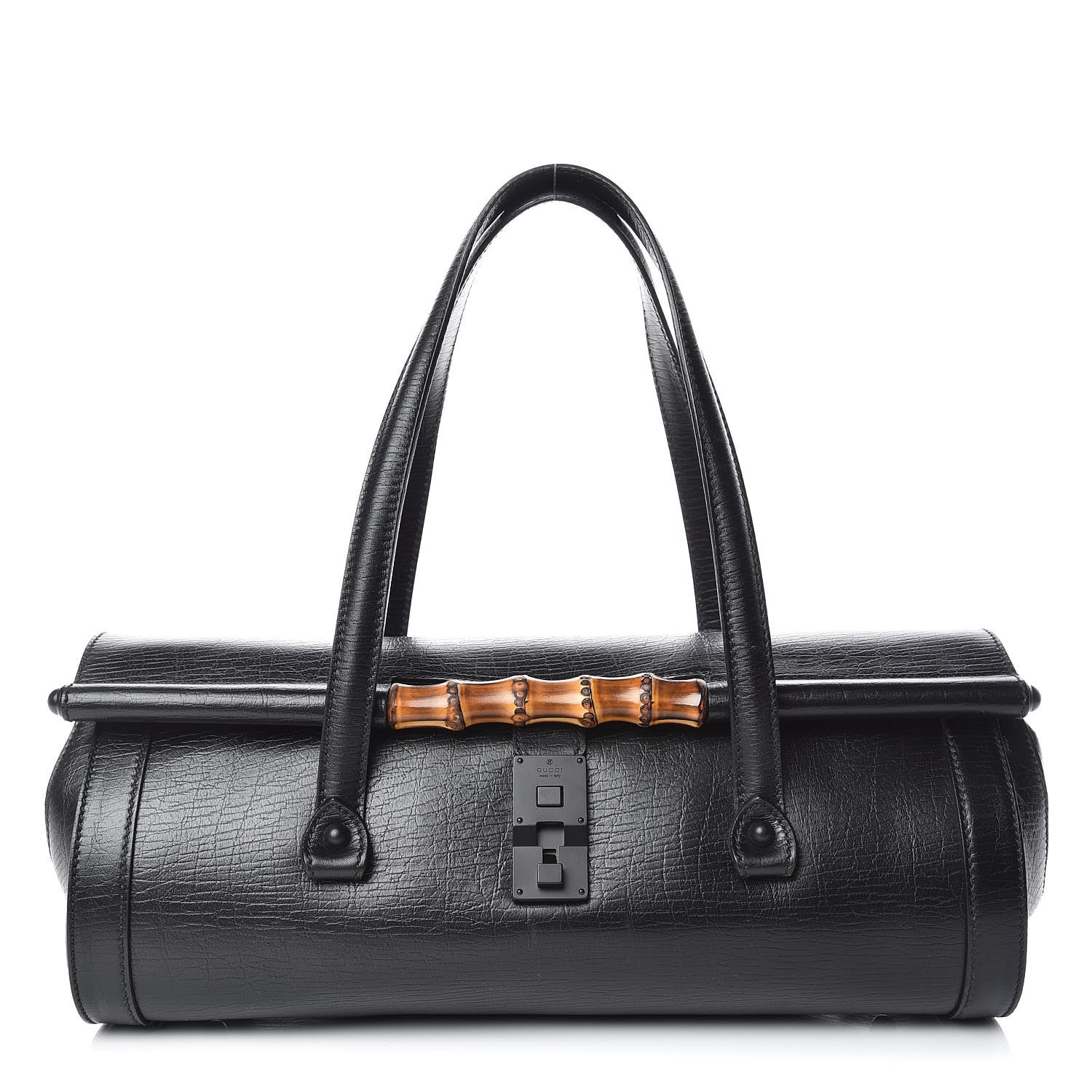 Gucci Calfskin Bamboo Bullet Black 1 of 20