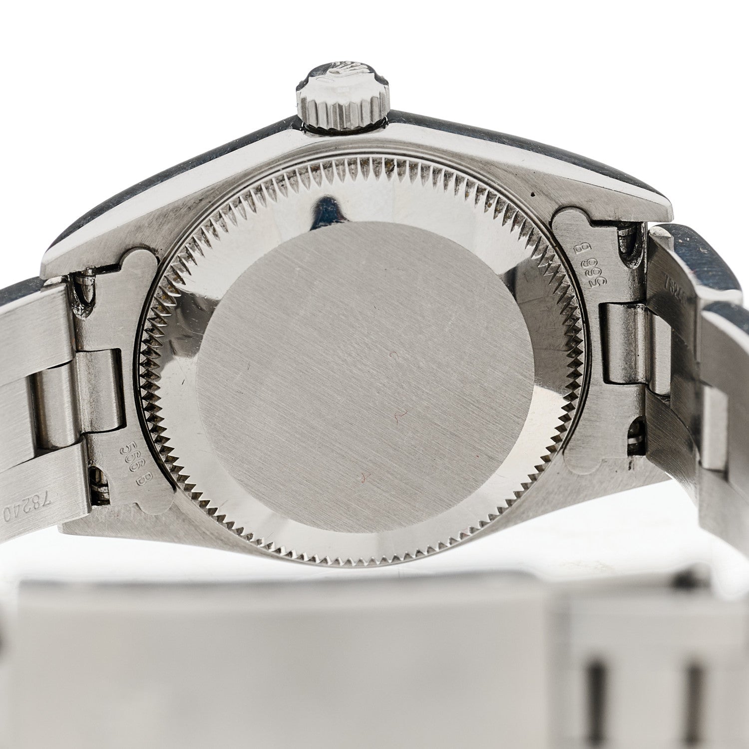 Rolex Stainless Steel 24mm Oyster Perpetual Watch Black 76080 4 of 4