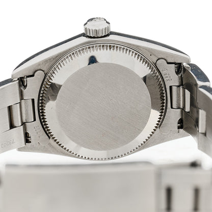 Rolex Stainless Steel 24mm Oyster Perpetual Watch Black 76080 4 of 4