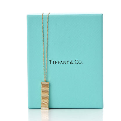 Tiffany 18K Yellow Gold Diamond Somerset Pendant Necklace 6 of 6