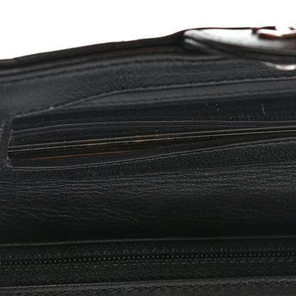 Chanel Lambskin Quilted Flap Cosmetic Case Black 14 of 14