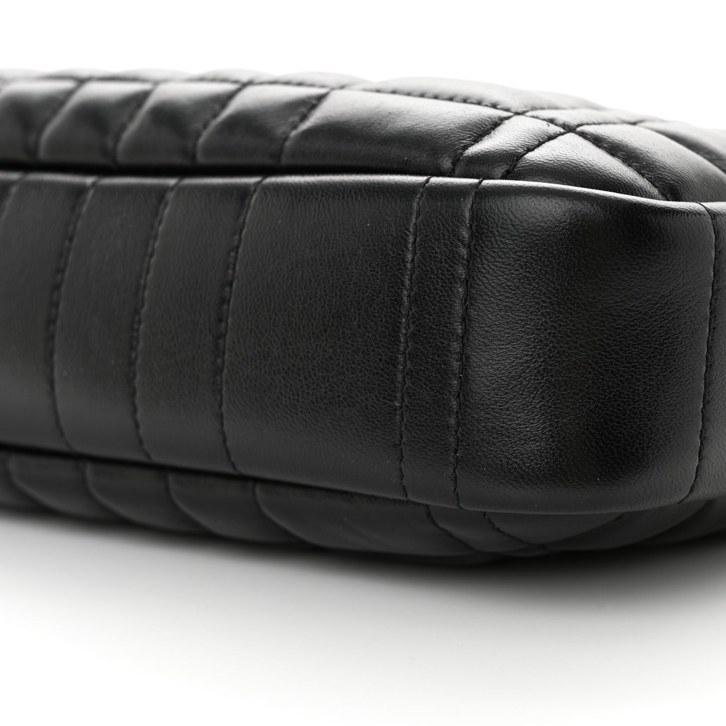 Calfskin Quilted Small Lola Camera Bag Black