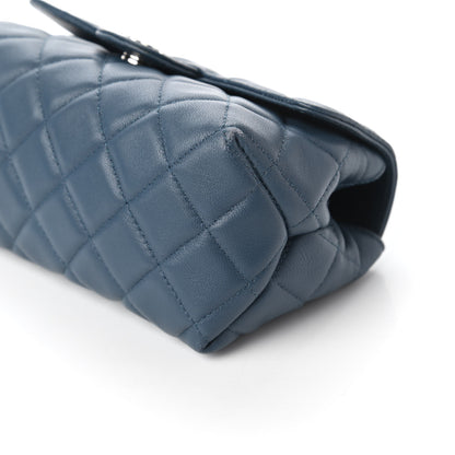 Chanel Lambskin Quilted Flap Cosmetic Case Blue 7 of 11