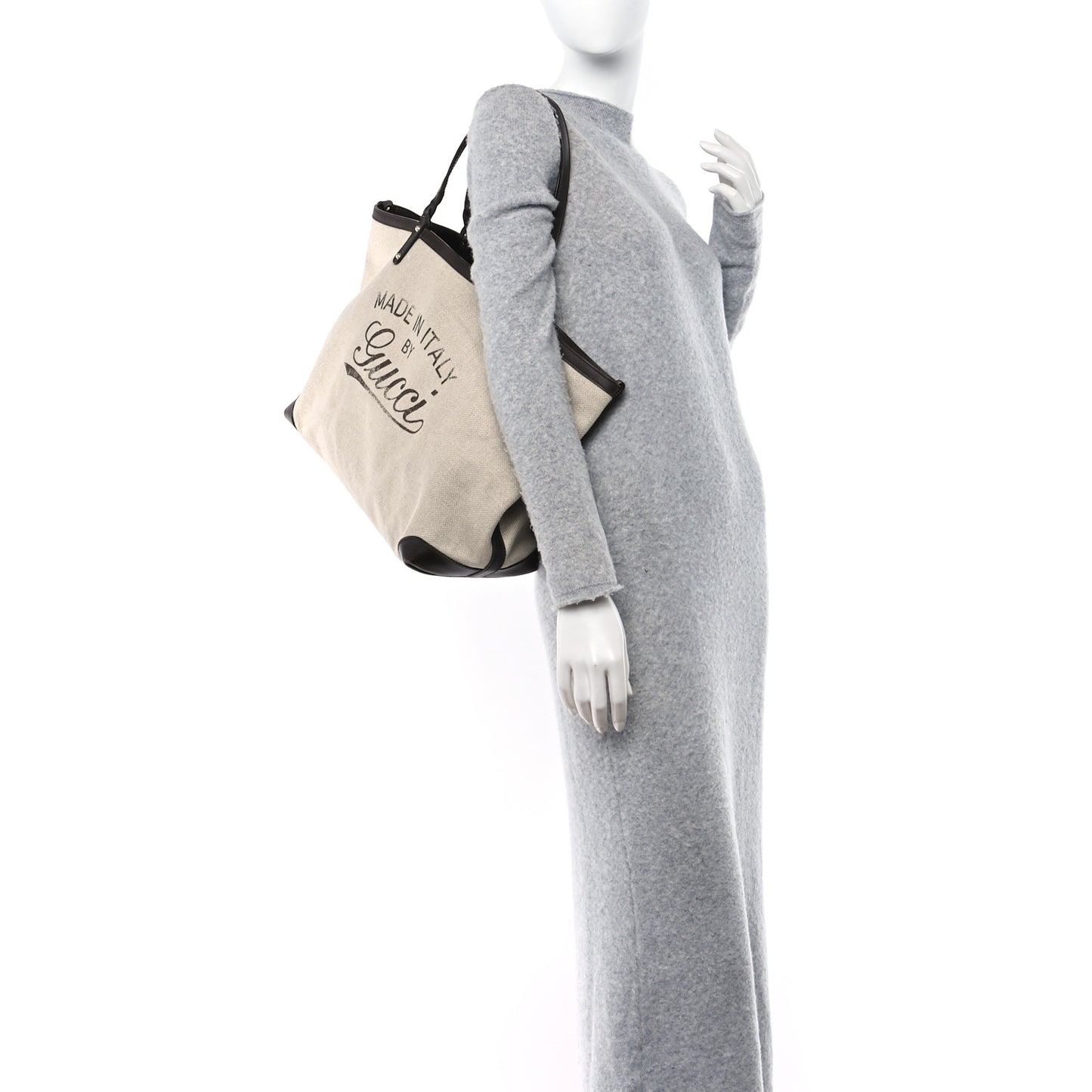 Linen Canvas Large Craft Logo Tote Brown