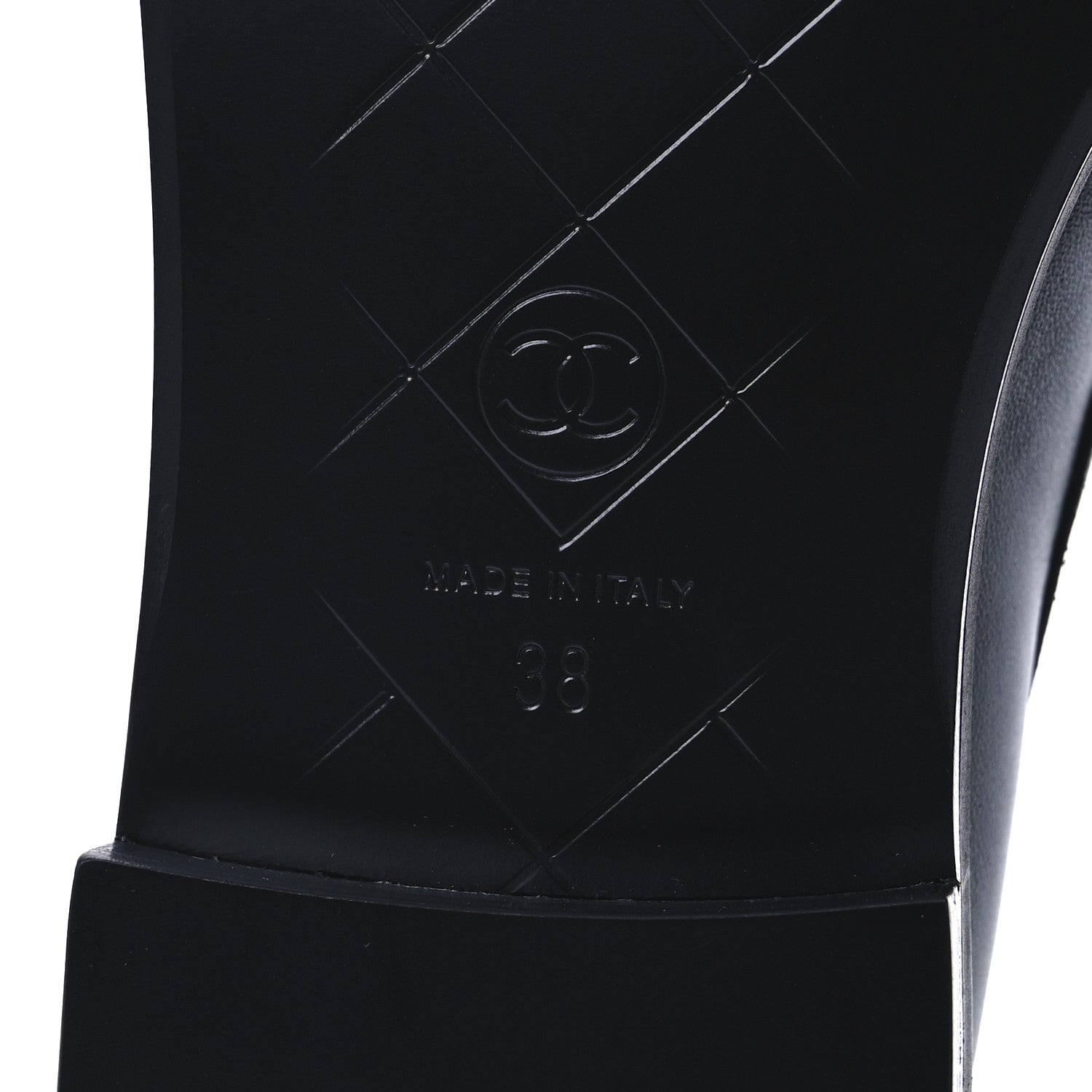 Chanel Lambskin Quilted CC Turnlock Loafers 38 Black 8 of 11